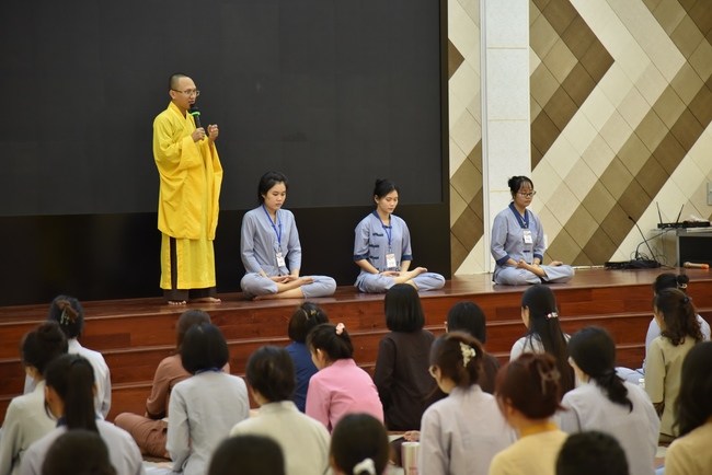 The first day of Summer Retreat 2022 at Hoang Phap Pagoda