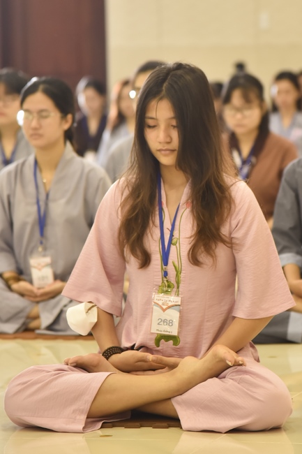 The first day of Summer Retreat 2022 at Hoang Phap Pagoda