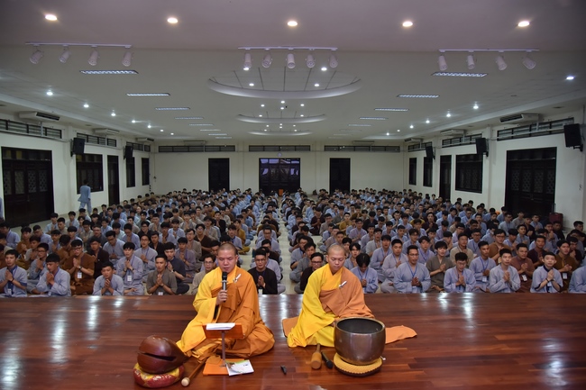 The first day of Summer Retreat 2022 at Hoang Phap Pagoda