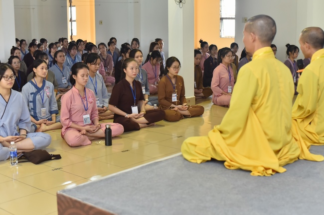 The first day of Summer Retreat 2022 at Hoang Phap Pagoda