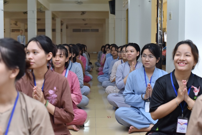 The first day of Summer Retreat 2022 at Hoang Phap Pagoda