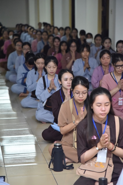 The first day of Summer Retreat 2022 at Hoang Phap Pagoda