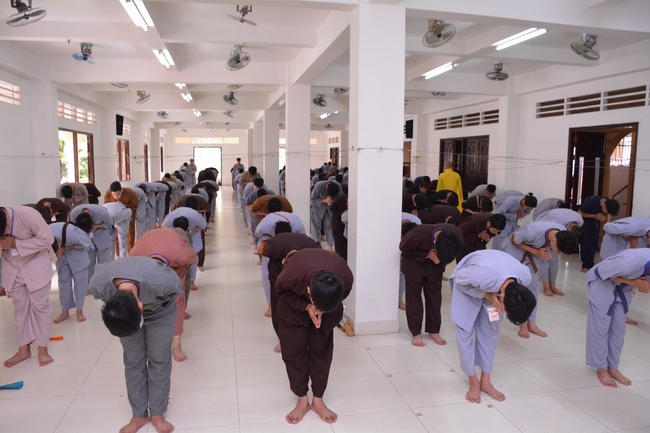 The first day of Summer Retreat 2022 at Hoang Phap Pagoda