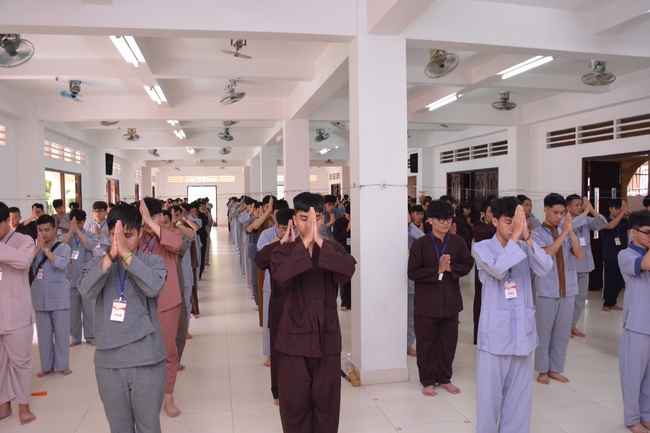 The first day of Summer Retreat 2022 at Hoang Phap Pagoda