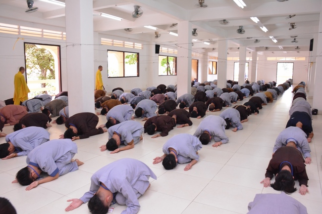 The first day of Summer Retreat 2022 at Hoang Phap Pagoda