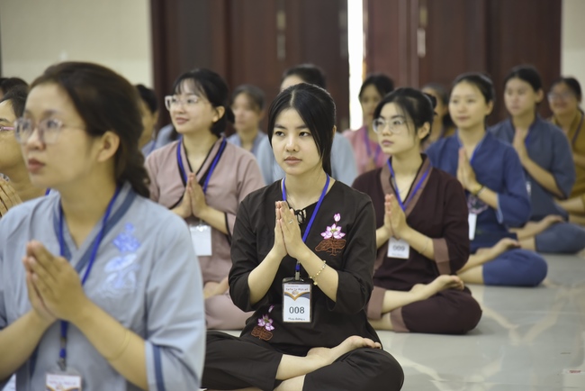 The first day of Summer Retreat 2022 at Hoang Phap Pagoda