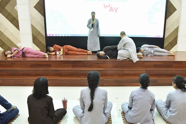 The first day of Summer Retreat 2022 at Hoang Phap Pagoda