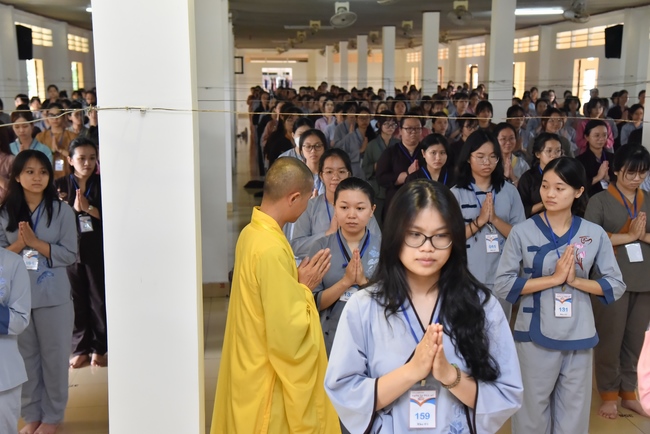 The first day of Summer Retreat 2022 at Hoang Phap Pagoda