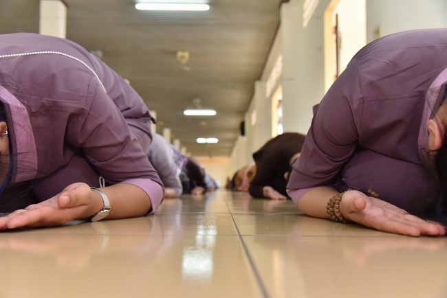 The first day of Summer Retreat 2022 at Hoang Phap Pagoda