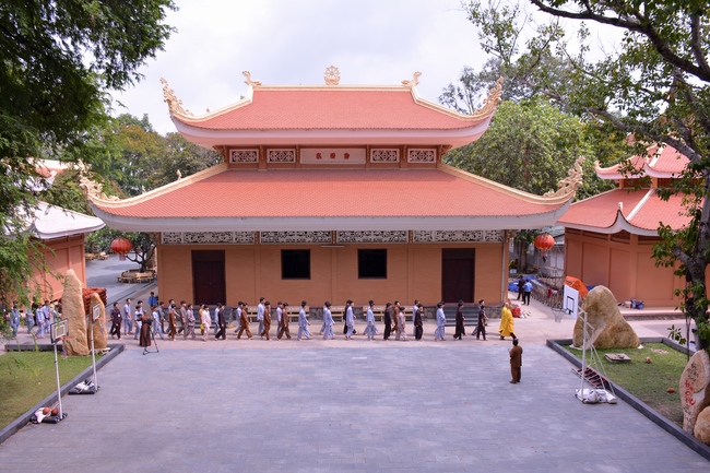 The first day of Summer Retreat 2022 at Hoang Phap Pagoda