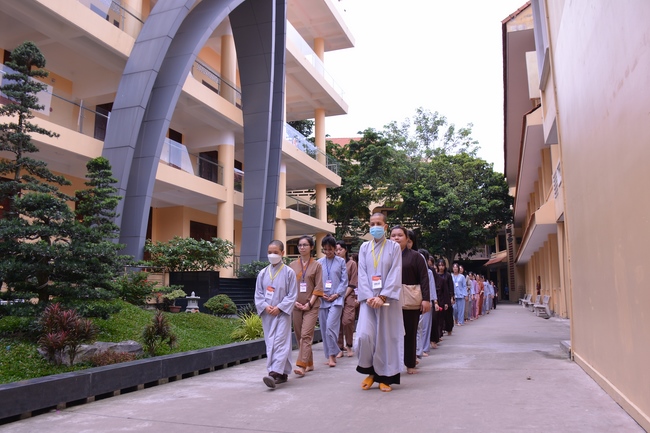 The first day of Summer Retreat 2022 at Hoang Phap Pagoda