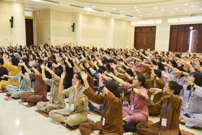 Second day of Summer Retreat 2022 at Hoang Phap Pagoda