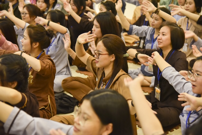 Second day of Summer Retreat 2022 at Hoang Phap Pagoda