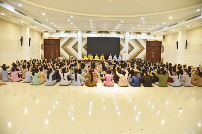 Second day of Summer Retreat 2022 at Hoang Phap Pagoda