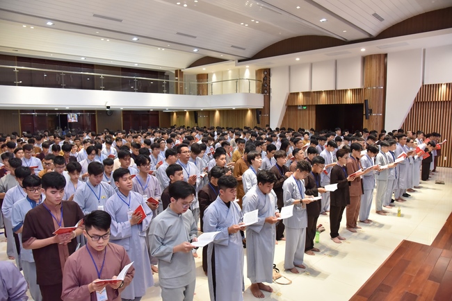 Second day of Summer Retreat 2022 at Hoang Phap Pagoda