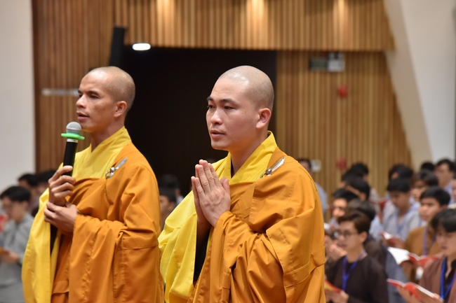 Second day of Summer Retreat 2022 at Hoang Phap Pagoda