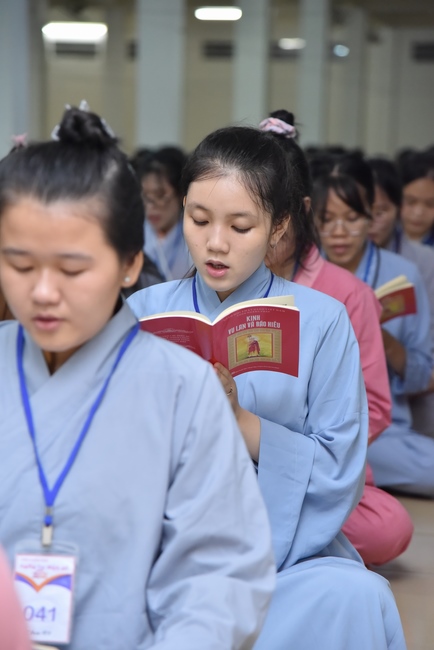 Second day of Summer Retreat 2022 at Hoang Phap Pagoda