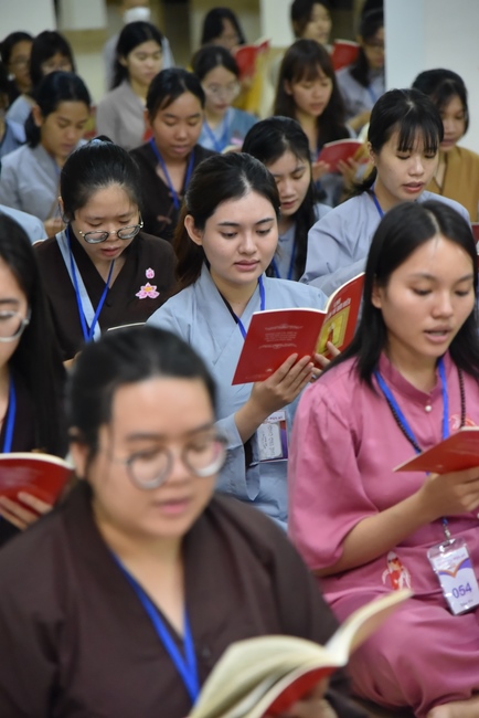 Second day of Summer Retreat 2022 at Hoang Phap Pagoda