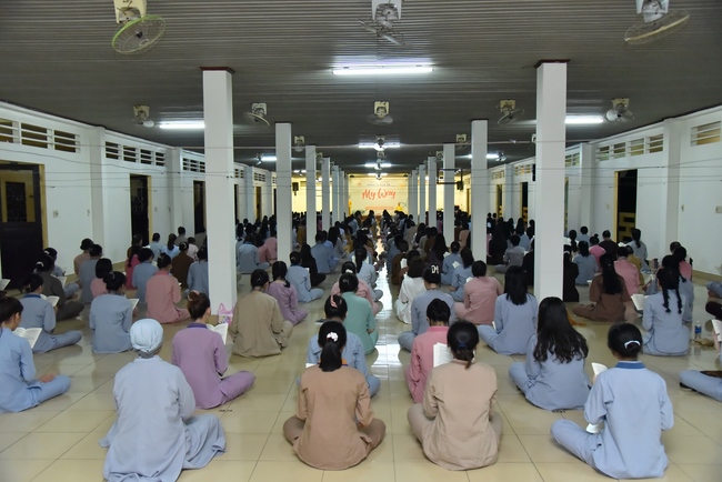 Second day of Summer Retreat 2022 at Hoang Phap Pagoda