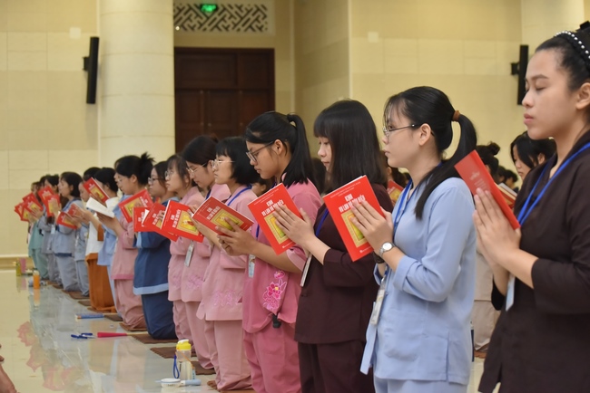 Second day of Summer Retreat 2022 at Hoang Phap Pagoda