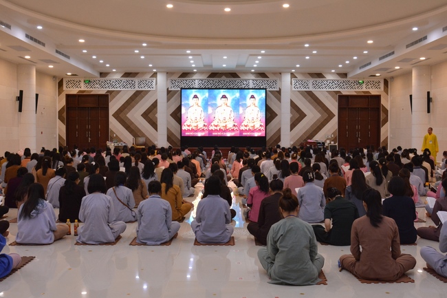 Second day of Summer Retreat 2022 at Hoang Phap Pagoda