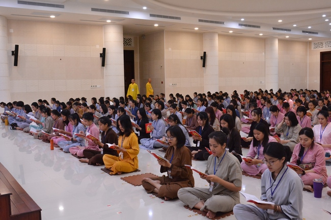 Second day of Summer Retreat 2022 at Hoang Phap Pagoda