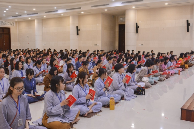 Second day of Summer Retreat 2022 at Hoang Phap Pagoda
