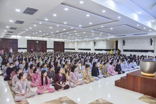 Second day of Summer Retreat 2022 at Hoang Phap Pagoda