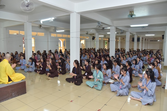 Second day of Summer Retreat 2022 at Hoang Phap Pagoda