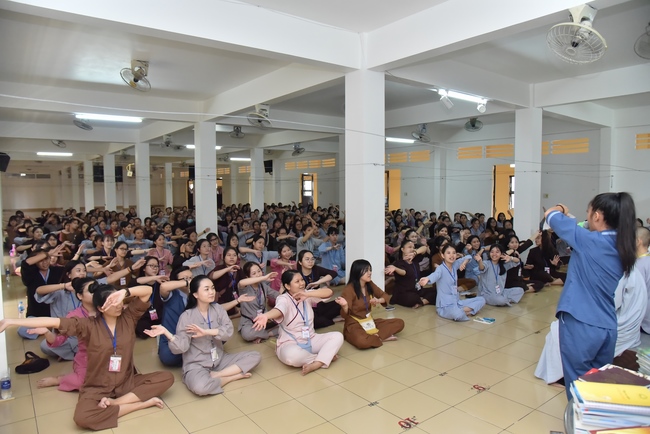 Second day of Summer Retreat 2022 at Hoang Phap Pagoda