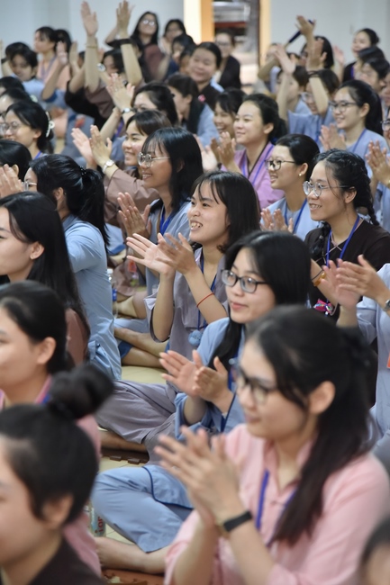 Second day of Summer Retreat 2022 at Hoang Phap Pagoda