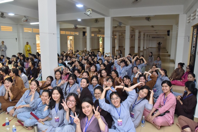 Second day of Summer Retreat 2022 at Hoang Phap Pagoda