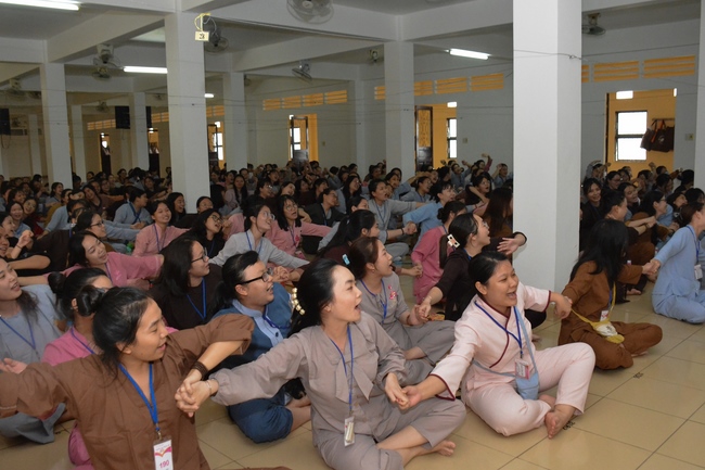 Second day of Summer Retreat 2022 at Hoang Phap Pagoda