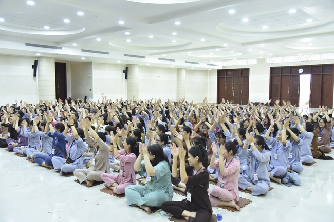 Second day of Summer Retreat 2022 at Hoang Phap Pagoda