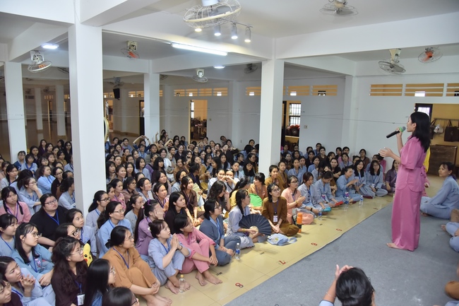 Second day of Summer Retreat 2022 at Hoang Phap Pagoda