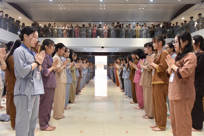 Third day of Summer Retreat 2022 at Hoang Phap Pagoda