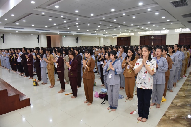 Third day of Summer Retreat 2022 at Hoang Phap Pagoda