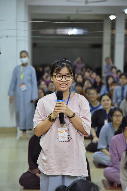 Third day of Summer Retreat 2022 at Hoang Phap Pagoda