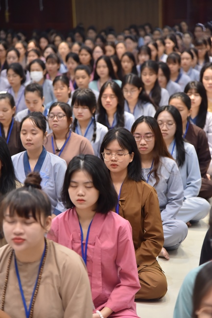 Third day of Summer Retreat 2022 at Hoang Phap Pagoda