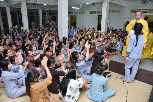 Third day of Summer Retreat 2022 at Hoang Phap Pagoda