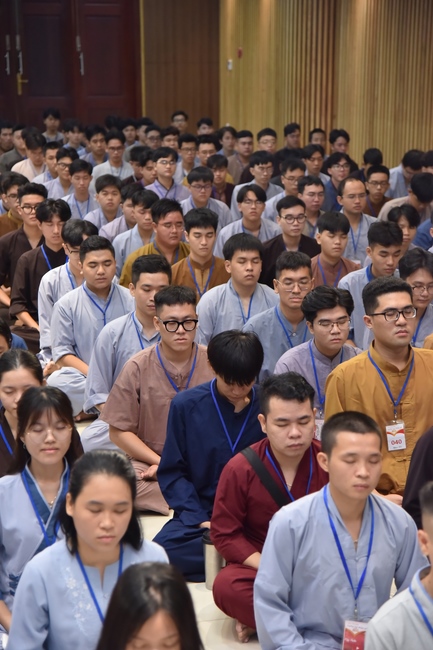 Third day of Summer Retreat 2022 at Hoang Phap Pagoda