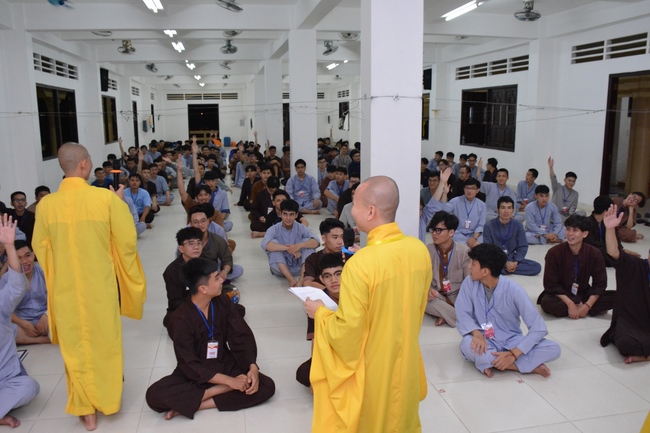 Third day of Summer Retreat 2022 at Hoang Phap Pagoda