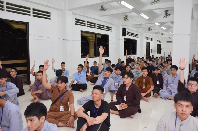 Third day of Summer Retreat 2022 at Hoang Phap Pagoda