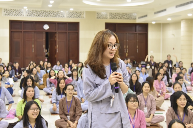 Third day of Summer Retreat 2022 at Hoang Phap Pagoda