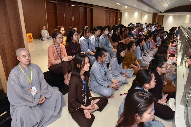 Third day of Summer Retreat 2022 at Hoang Phap Pagoda