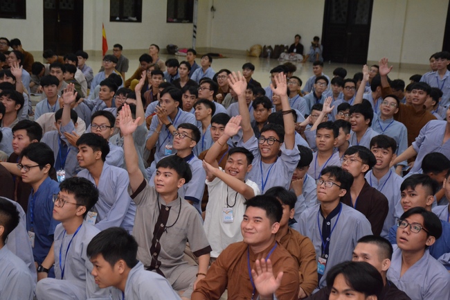 Third day of Summer Retreat 2022 at Hoang Phap Pagoda