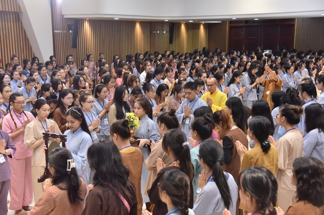 Third day of Summer Retreat 2022 at Hoang Phap Pagoda