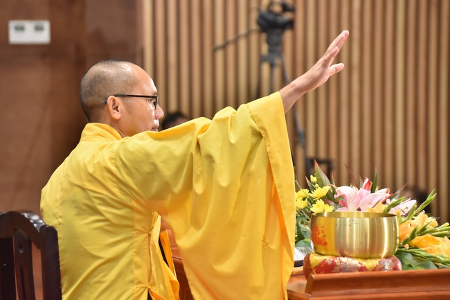 Third day of Summer Retreat 2022 at Hoang Phap Pagoda