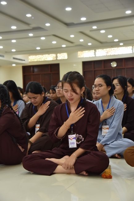 Third day of Summer Retreat 2022 at Hoang Phap Pagoda