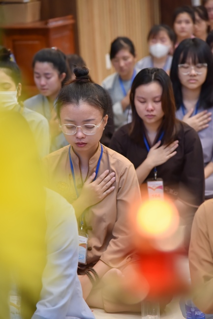 Third day of Summer Retreat 2022 at Hoang Phap Pagoda